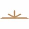 Ekena Millwork Saratoga Smooth Timber Gable Bracket, Western Red Cedar, 72"W x 21"H x 1 1/2"D x 3 1/2"F, 7/12 Pitch GBW072X21X0204SAR00SWR - alternate 1